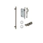 16947KENTR60KT - Helsinki Pull Handle - 450mm Entrance Kit with Separate High Security Lock - Graphite PVD - Entrance