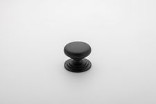 0564 - Sarlat Cupboard Knob - P27xD32mm - Matt Black