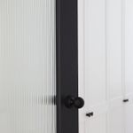 0223 - Guildford Knob - Round Rose - Matt Black - Passage
