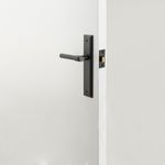 12902 - Helsinki Lever - Stepped Backplate - Matt Black - Passage