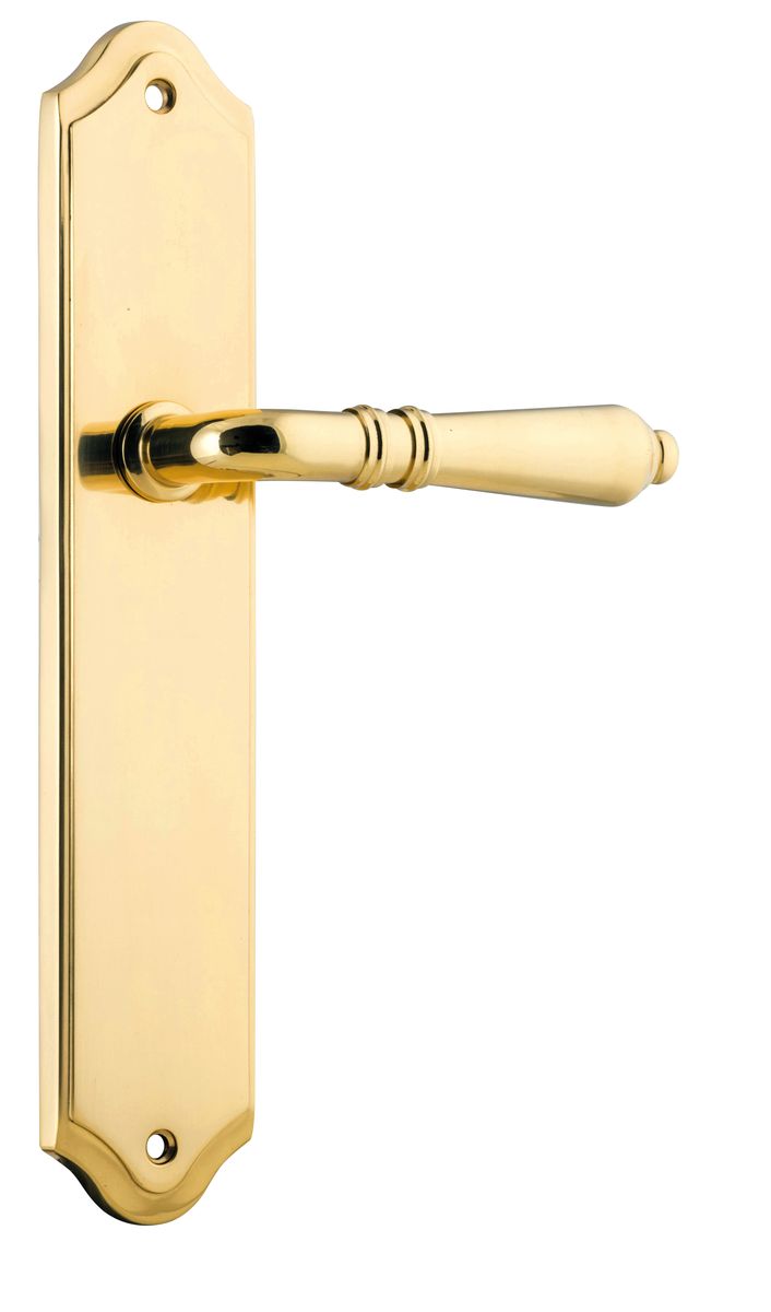 10212 - Sarlat Lever - Shouldered Backplate - Polished Brass - Passage