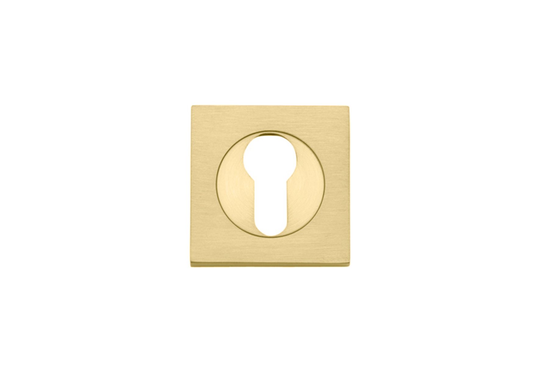 17130 - Euro Escutcheons - Square - Brushed Gold PVD