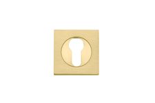 17130 - Euro Escutcheons - Square - Brushed Gold PVD