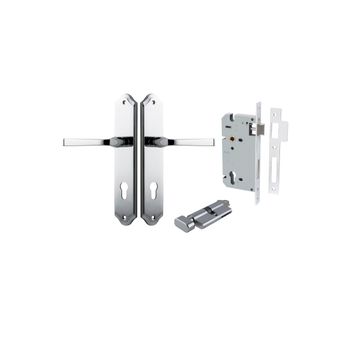 Annecy Lever - Shouldered Backplate Entrance Kit with High Security Lock
