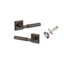 0411KPASS60 - Berlin Lever - Square Rose Passage Kit - Signature Brass - Passage