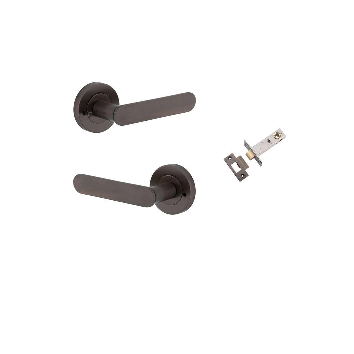 0331KIBPRIV60 - Bronte Lever - Round Rose Privacy Kit (Inbuilt Privacy) - Signature Brass - Privacy