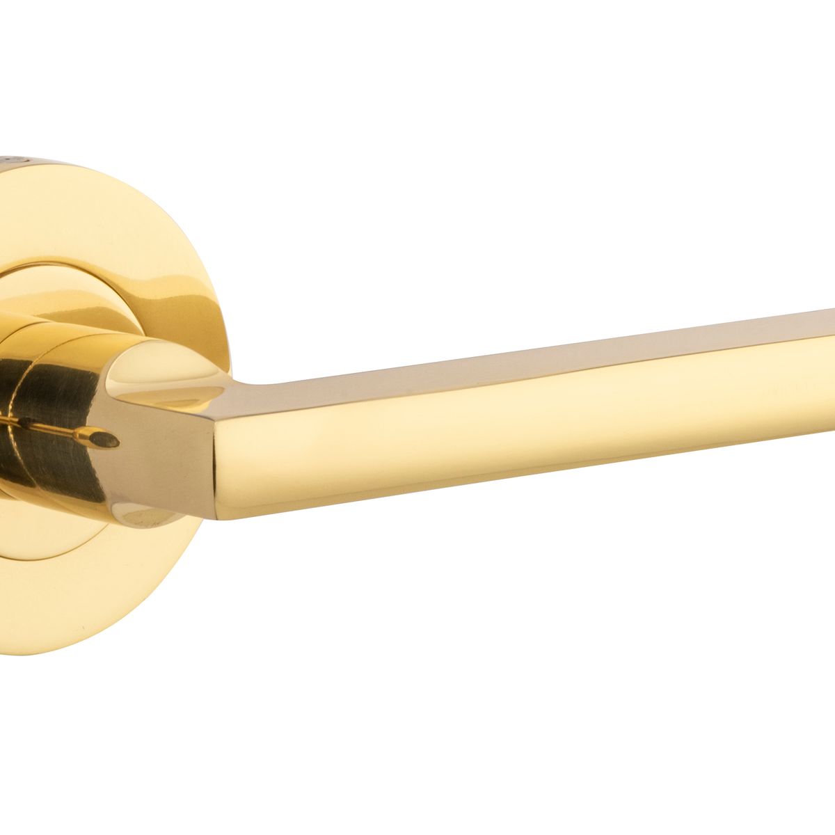 9210KIBPRIV60 - Baltimore Lever - Round Rose (Inbuilt Privacy) - Polished Brass - Privacy