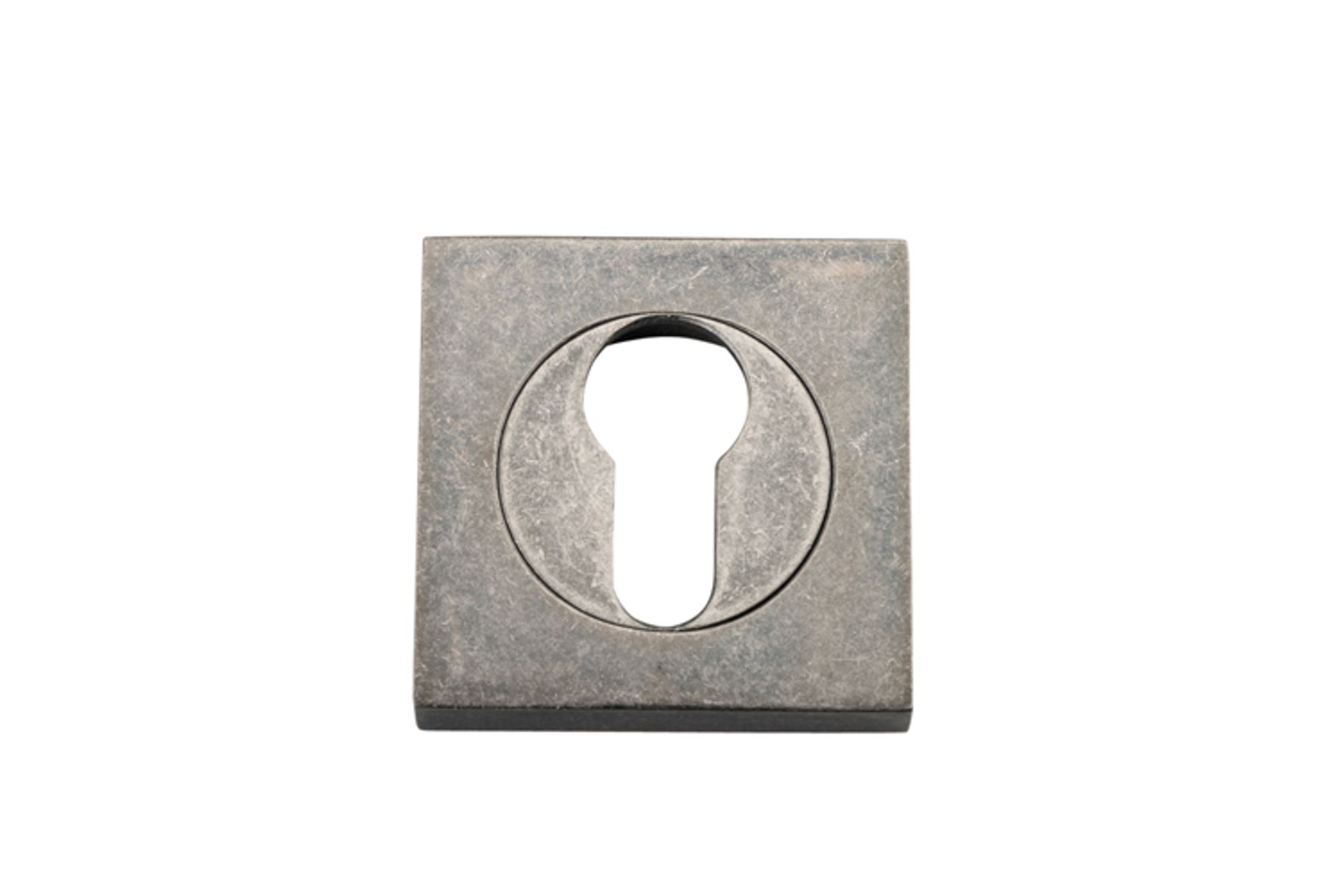 20027 - Euro Escutcheons -  Square - Distressed Nickel