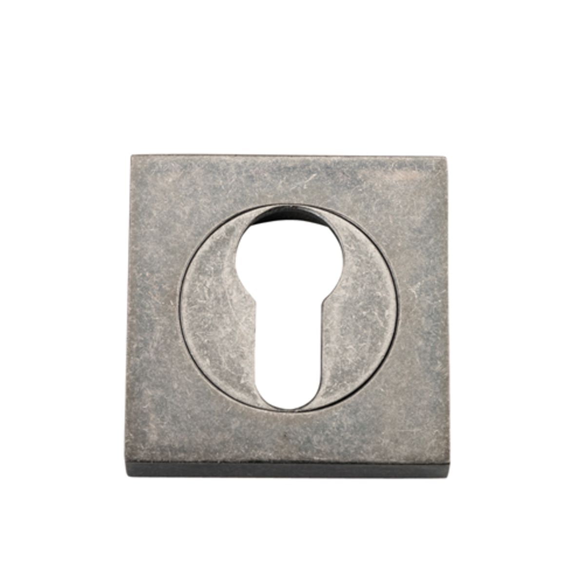 20027 - Euro Escutcheons -  Square - Distressed Nickel