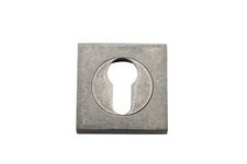 20027 - Euro Escutcheons -  Square - Distressed Nickel