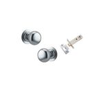 0205KPASS60 - Cambridge Knob - Round Rose Passage Kit - Brushed Chrome - Passage
