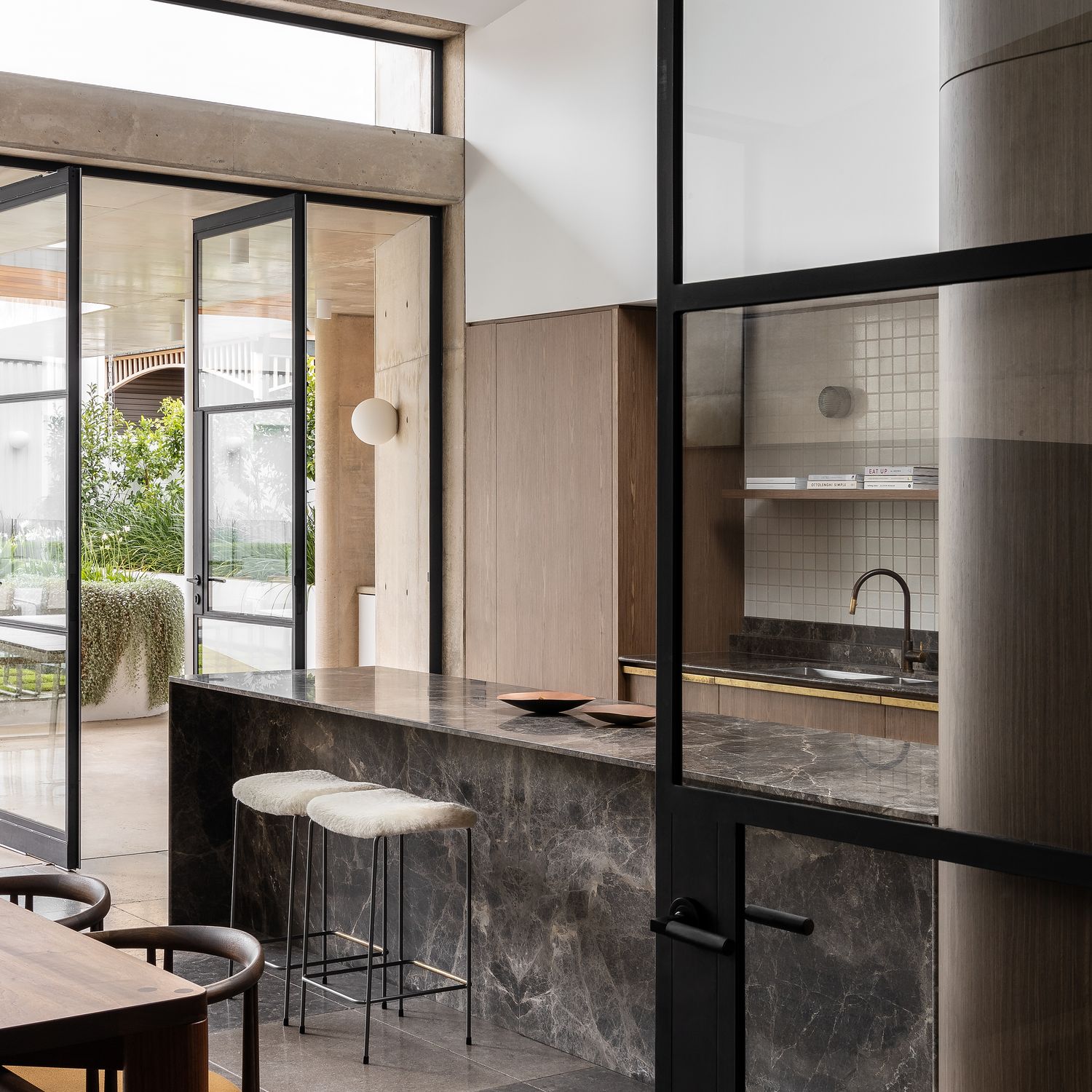 0359KENTR60KK - Brunswick Lever - Round Rose Entrance Kit with High Security Lock - Satin Nickel - Entrance