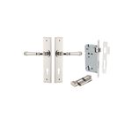 14286KENTR60KT - Verona Lever - Chamfered Backplate Entrance Kit with High Security Lock - Polished Nickel - Entrance