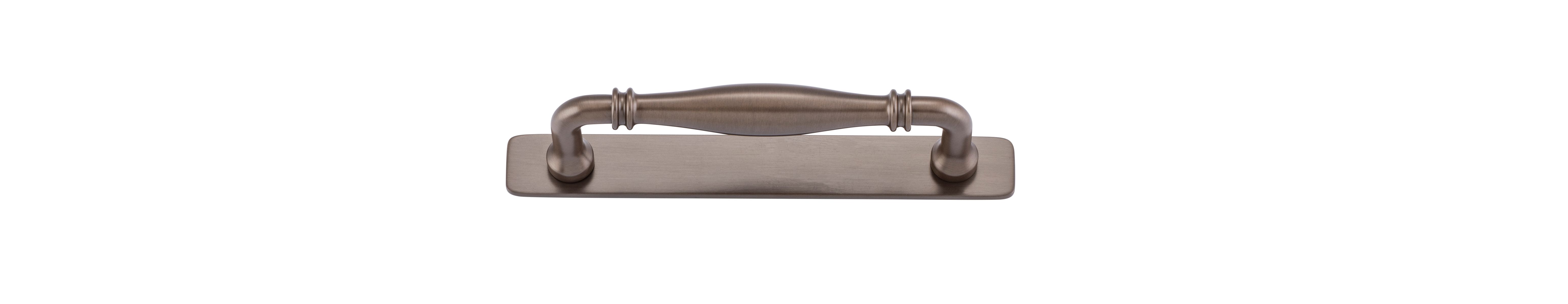 21061B - Sarlat Cabinet Pull with Backplate - CTC128mm - Signature Brass