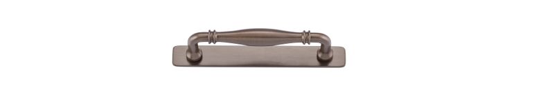 21061B - Sarlat Cabinet Pull with Backplate - CTC128mm - Signature Brass