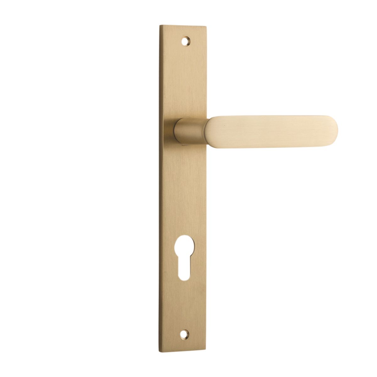 15248E85 - Bronte Lever - Rectangular Backplate - Brushed Brass - Entrance