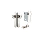 14332KENTR60KT - Paddington Knob - Oval Backplate Entrance Kit with High Security Lock - Polished Nickel - Entrance