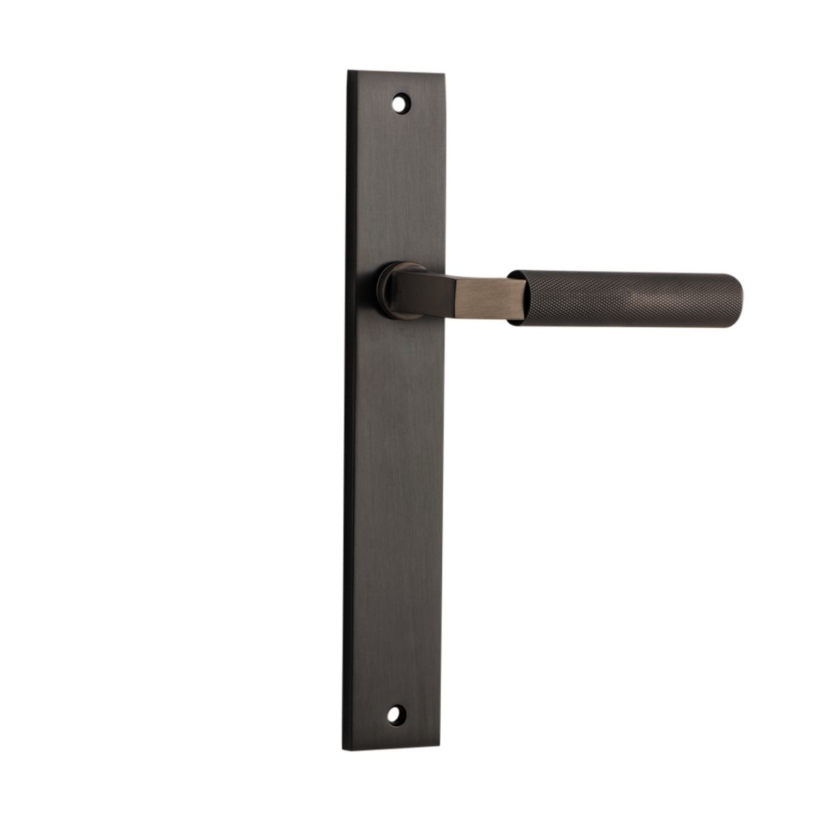 10752 - Brunswick Lever - Rectangular Backplate - Signature Brass - Passage