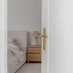 15396 - Helsinki Lever - Rectangular Backplate - Brushed Brass - Passage