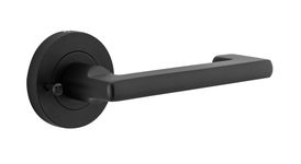 20783KIBPRIV60 - Baltimore Return Lever - Round Rose (Inbuilt Privacy) - Matt Black - Privacy