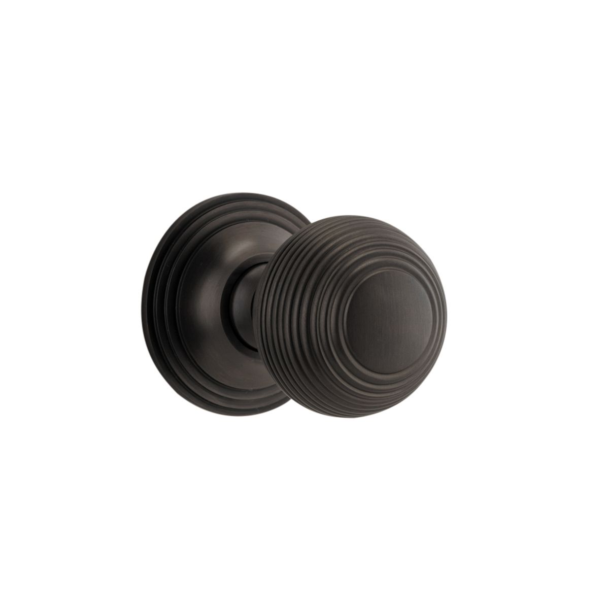 0221 - Guildford Knob - Round Rose - Signature Brass - Passage