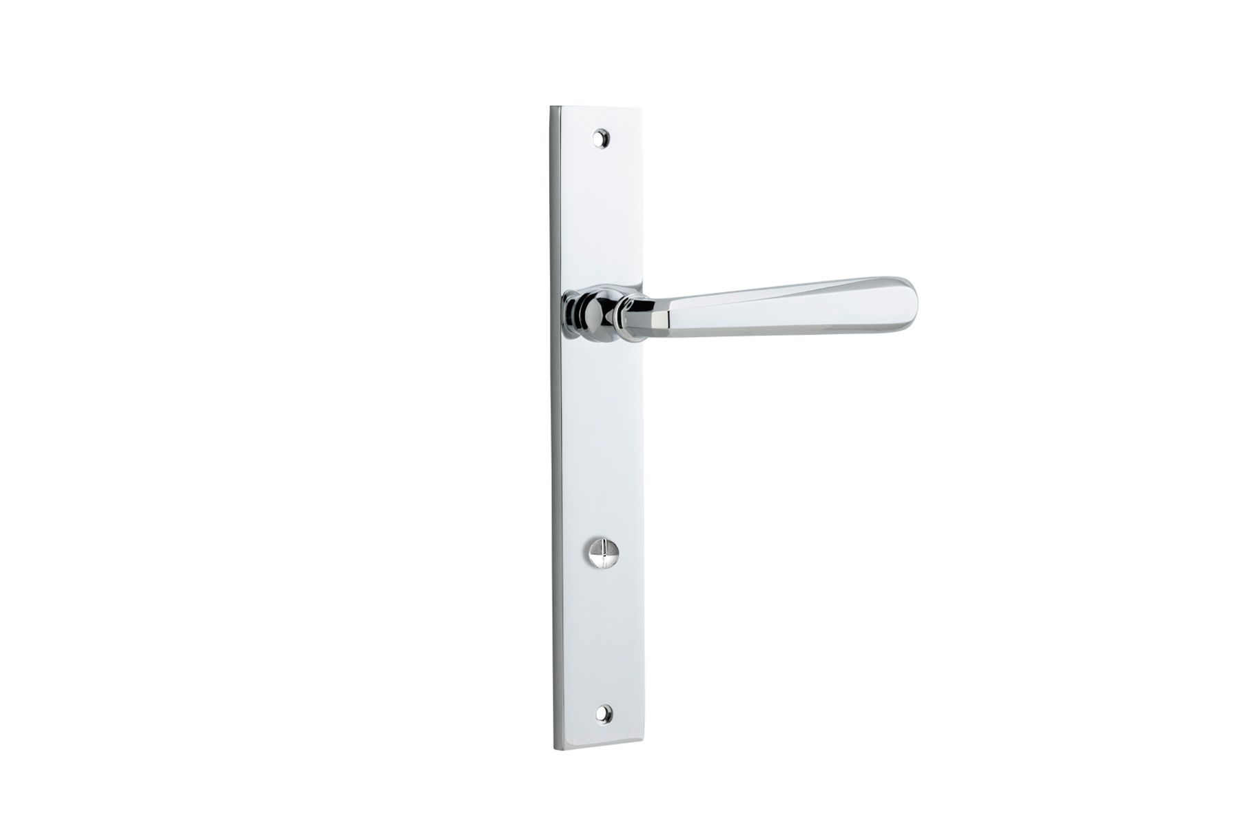 11872P85 - Copenhagen Lever - Rectangular Backplate - Polished Chrome - Privacy