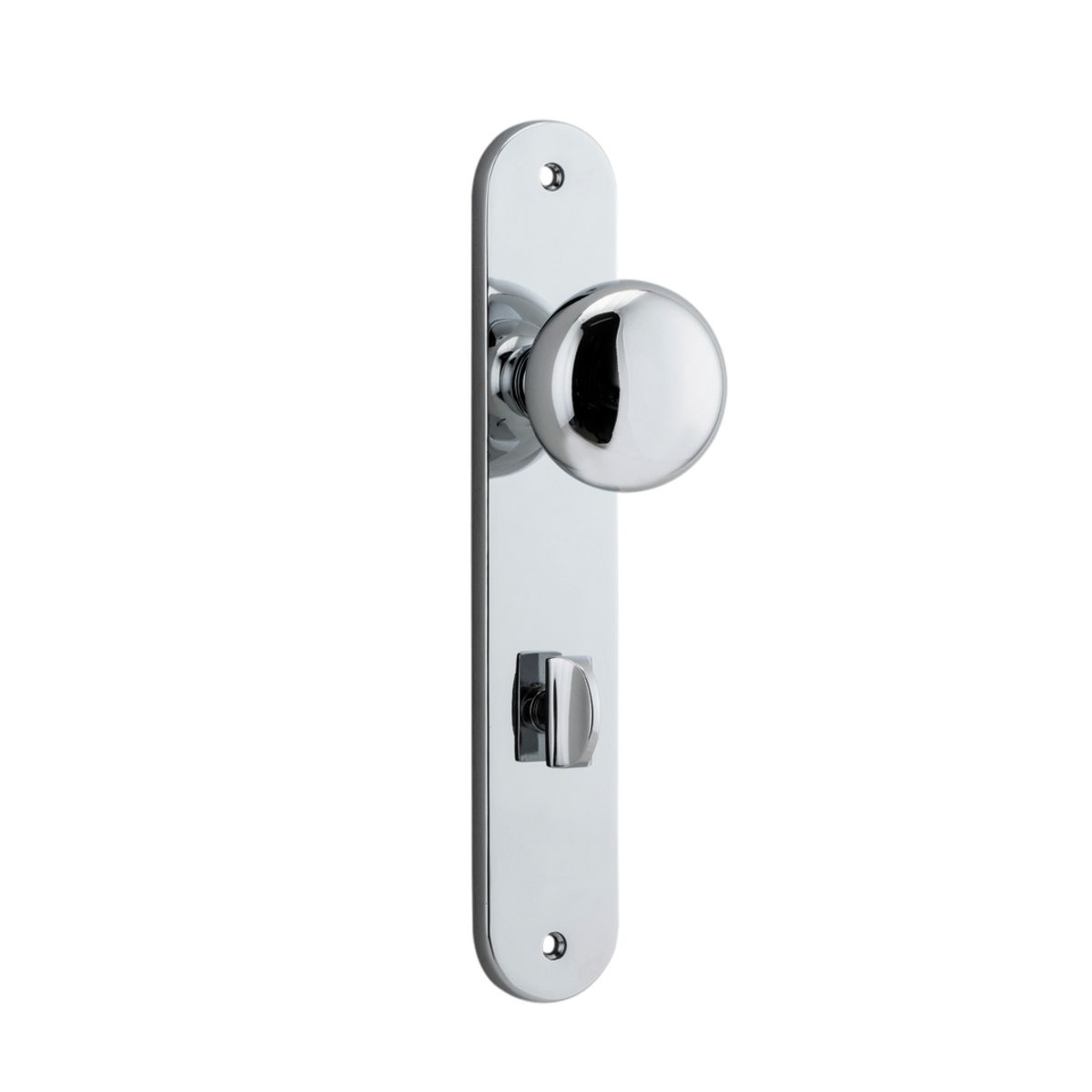11834P85 - Cambridge Knob - Oval Backplate - Polished Chrome - Privacy