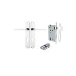 11726KENTR60KK - Baltimore Lever - Oval Backplate Entrance Kit with High Security Lock - Polished Chrome - Entrance