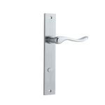 12420P85 - Stirling Lever - Rectangular Backplate - Brushed Chrome - Privacy