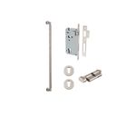 0479KENTR60KT - Brunswick Pull Handle - 600mm Entrance Kit with Separate High Security Lock - Satin Nickel - Entrance