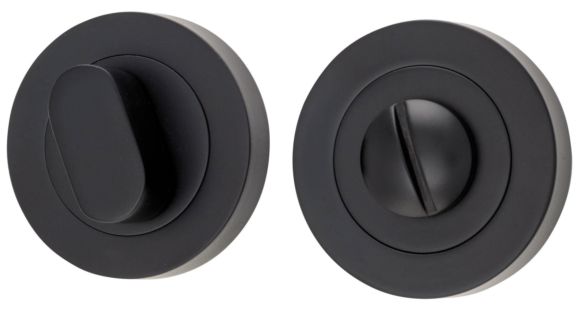 9313 - Privacy Turn - Round - Matt Black