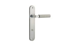14768P85 - Brunswick Lever - Oval Backplate - Satin Nickel - Privacy