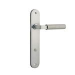 14768P85 - Brunswick Lever - Oval Backplate - Satin Nickel - Privacy