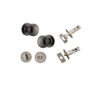 Paddington Knob - Round Rose Privacy Kit with Separate Privacy Turn