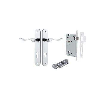 Stirling Lever - Oval Backplate Entrance Kit with High Security Lock
