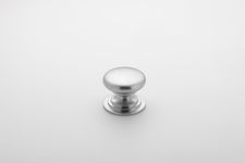 0568 - Sarlat Cupboard Knob - P27xD32mm - Brushed Chrome