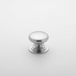 0568 - Sarlat Cupboard Knob - P27xD32mm - Brushed Chrome