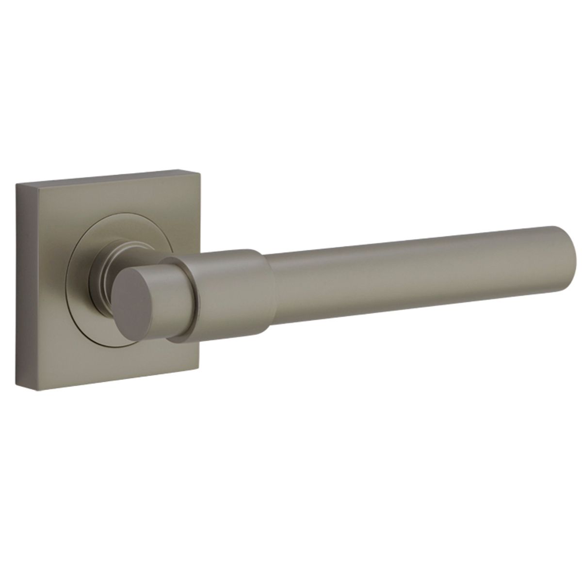 16804 - Helsinki Lever - Square Rose - Graphite PVD - Passage