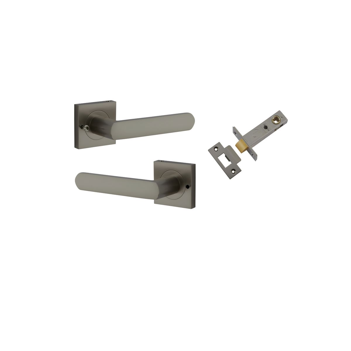 16871KIBPRIV60 - Osaka Lever - Square Rose (Inbuilt Privacy) - Graphite PVD - Privacy