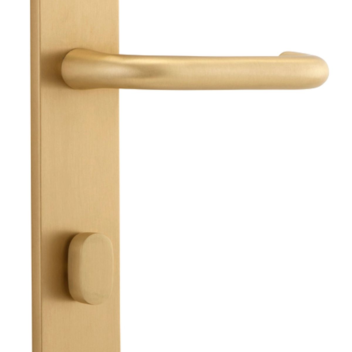 15346P85 - Oslo Lever - Oval Backplate - Brushed Brass - Privacy