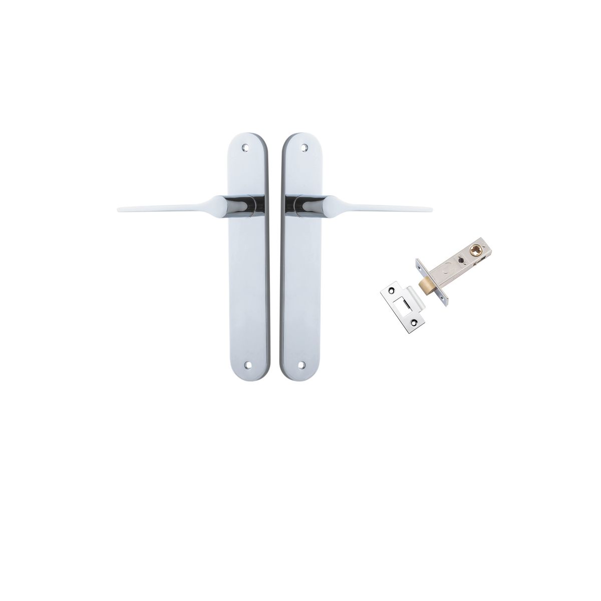 11770KPASS60 - Como Lever - Oval Backplate Passage Kit - Polished Chrome - Passage
