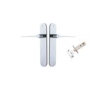 11770KPASS60 - Como Lever - Oval Backplate Passage Kit - Polished Chrome - Passage
