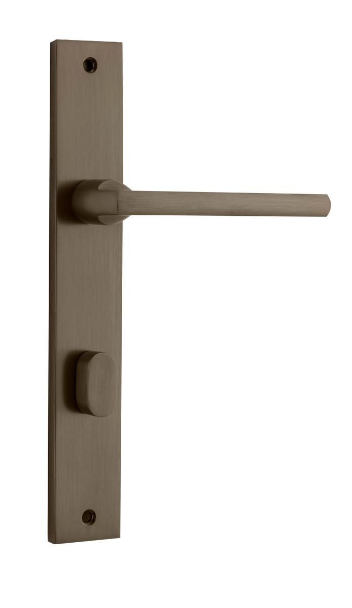 10702P85 - Baltimore Lever - Rectangular Backplate - Signature Brass - Privacy
