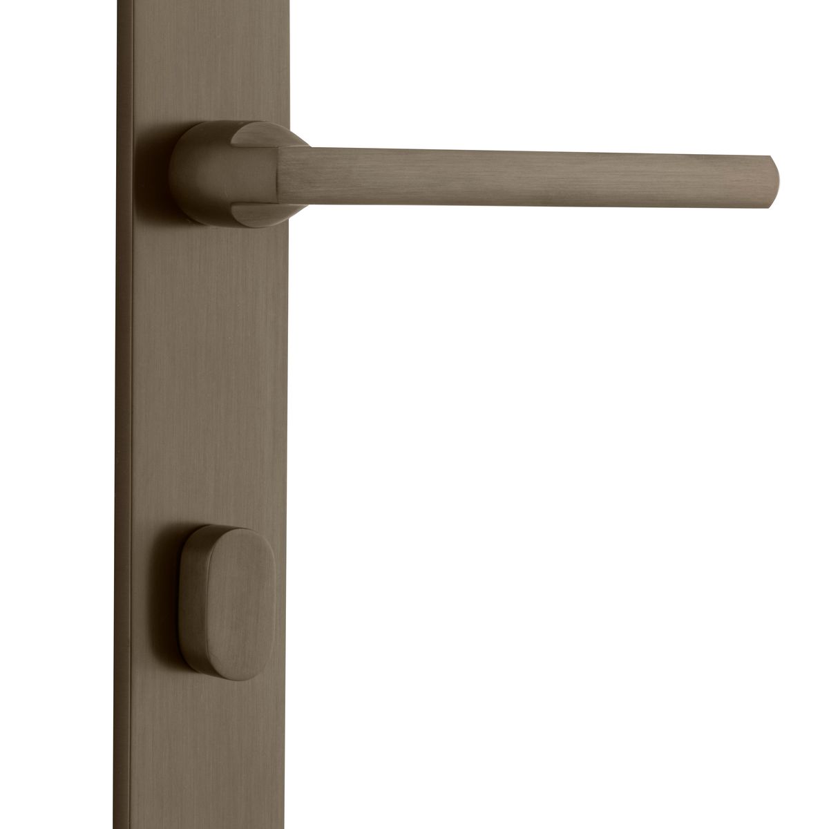 10702P85 - Baltimore Lever - Rectangular Backplate - Signature Brass - Privacy