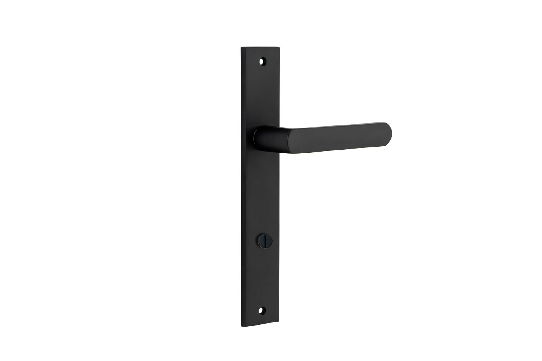 12860P85 - Osaka Lever - Rectangular Backplate - Matt Black - Privacy