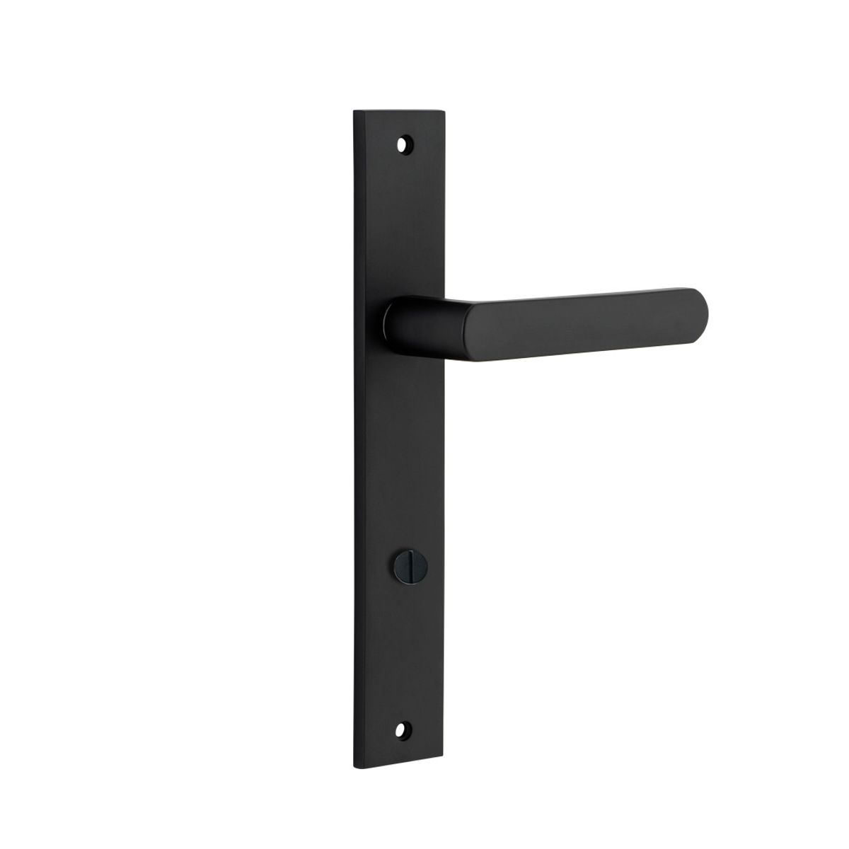 12860P85 - Osaka Lever - Rectangular Backplate - Matt Black - Privacy