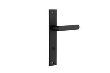 12860P85 - Osaka Lever - Rectangular Backplate - Matt Black - Privacy