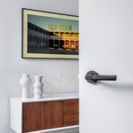 0353 - Brunswick Lever - Round Rose - Matt Black - Passage