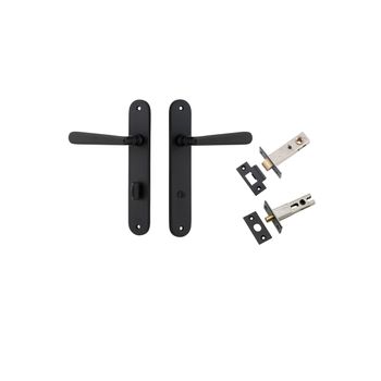 Copenhagen Lever - Oval Backplate Privacy Kit with Privacy Turn