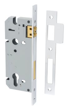 85mm Euro Roller Mortice Lock - 45mm Backset